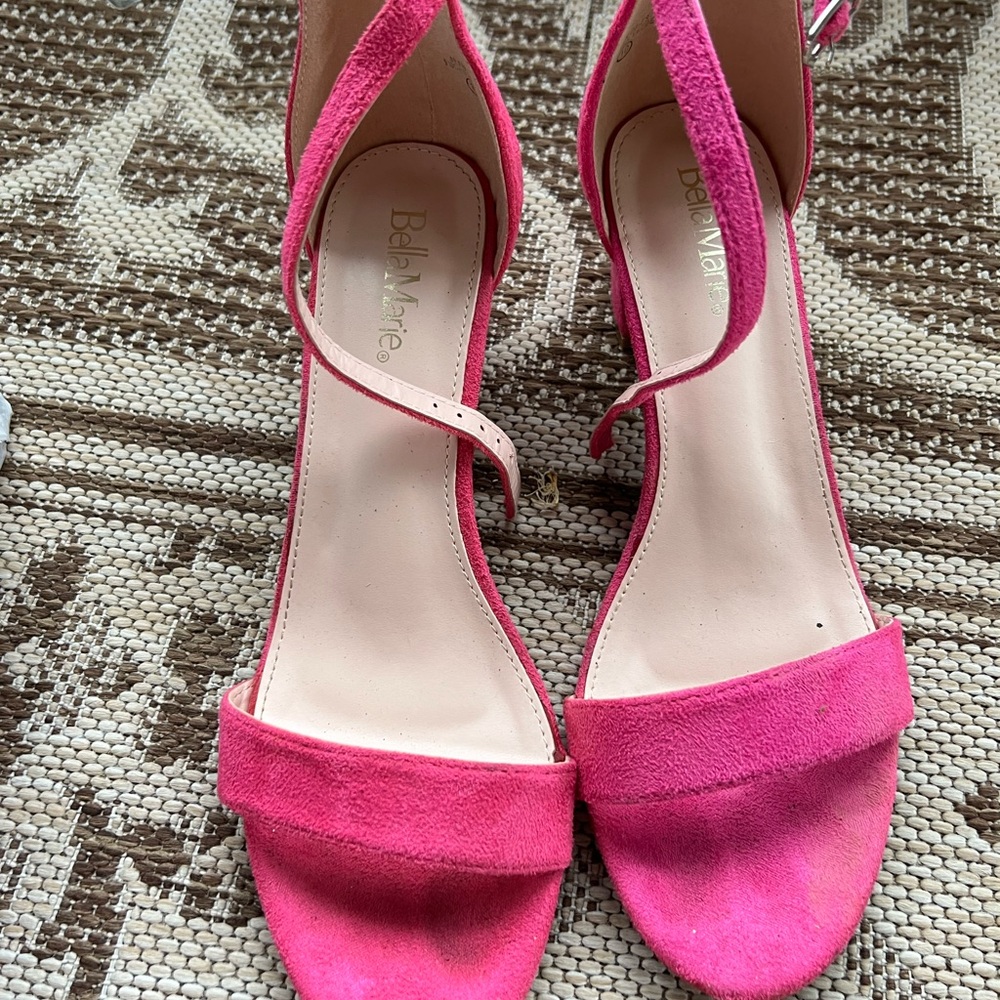 Hot pink Block Heels SZ 10